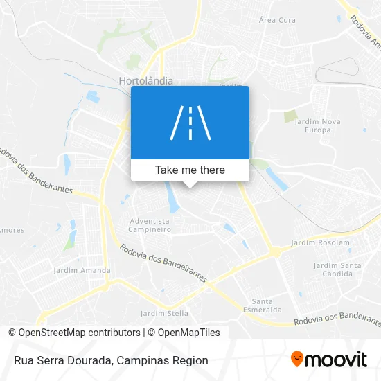 Rua Serra Dourada map