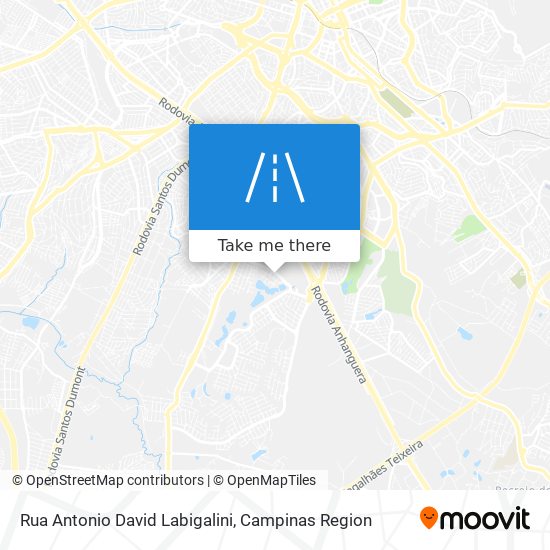 Mapa Rua Antonio David Labigalini
