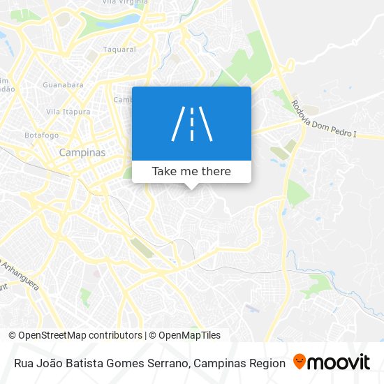 Rua João Batista Gomes Serrano map