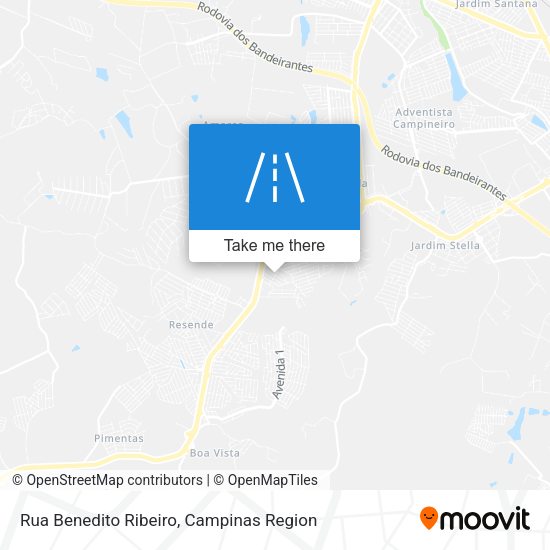 Rua Benedito Ribeiro map