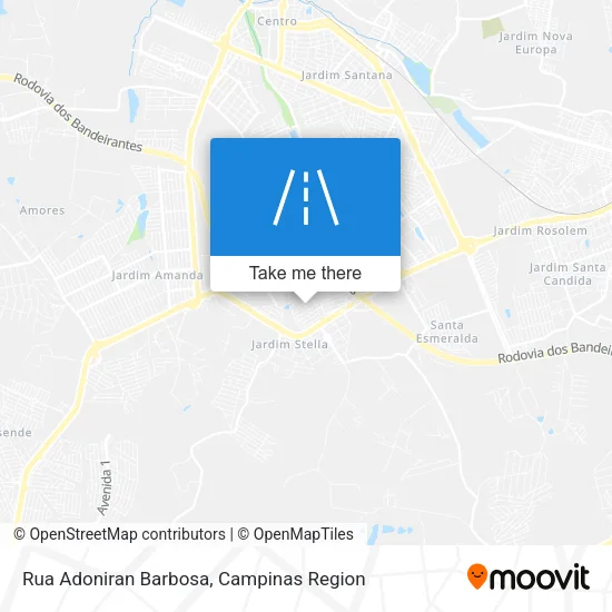 Rua Adoniran Barbosa map