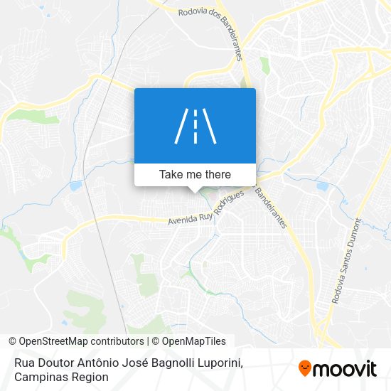 Rua Doutor Antônio José Bagnolli Luporini map