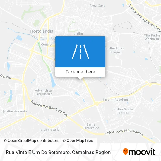 Rua Vinte E Um De Setembro map