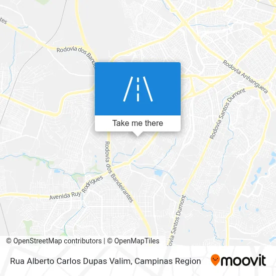 Rua Alberto Carlos Dupas Valim map