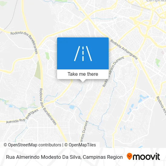 Rua Almerindo Modesto Da Silva map