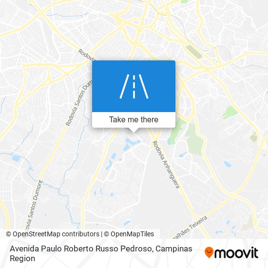 Mapa Avenida Paulo Roberto Russo Pedroso