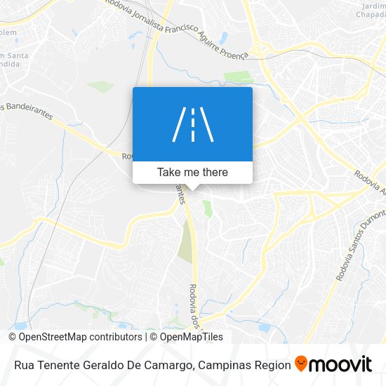 Rua Tenente Geraldo De Camargo map