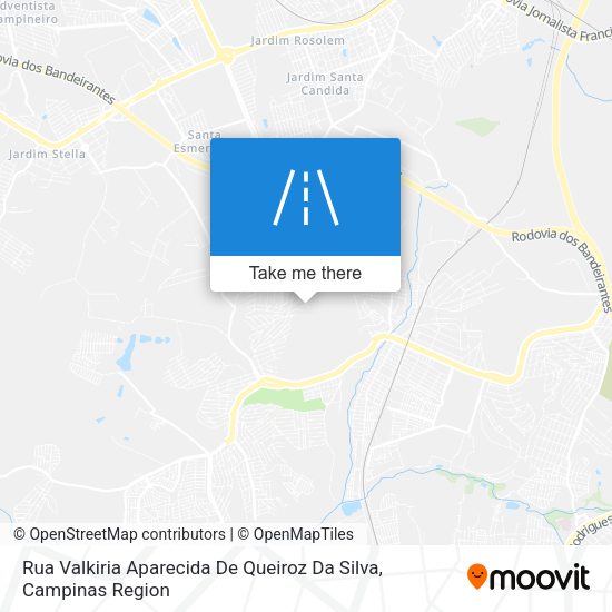 Rua Valkiria Aparecida De Queiroz Da Silva map