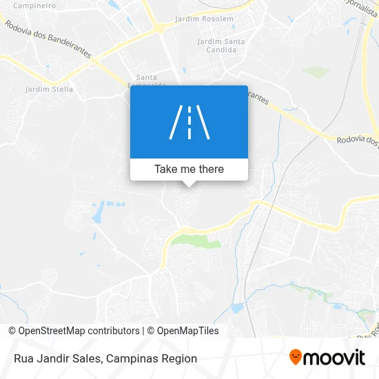 Rua Jandir Sales map