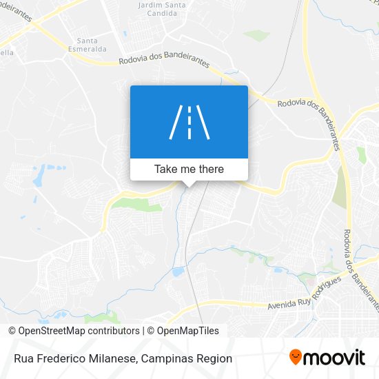 Rua Frederico Milanese map