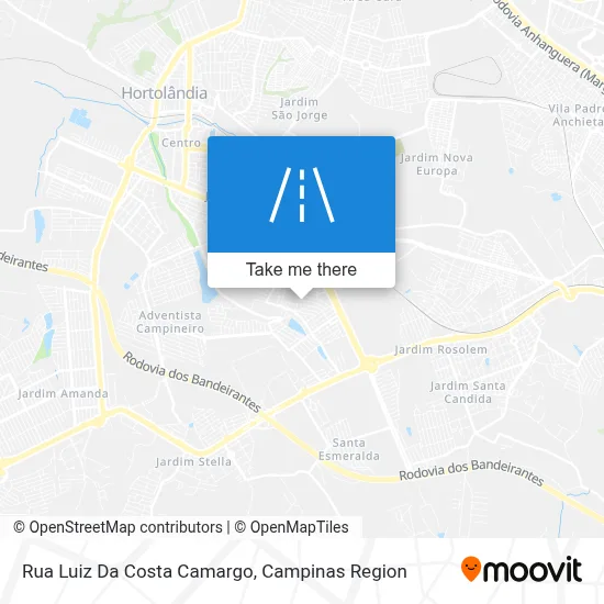 Rua Luiz Da Costa Camargo map