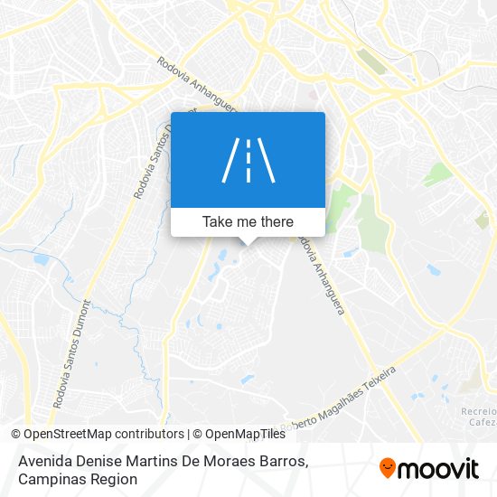 Mapa Avenida Denise Martins De Moraes Barros