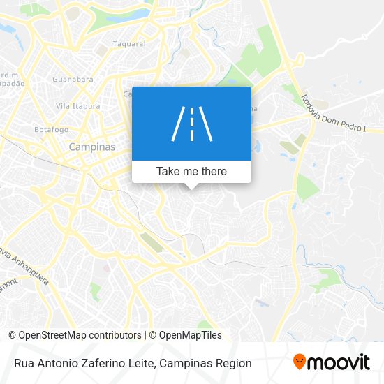 Rua Antonio Zaferino Leite map