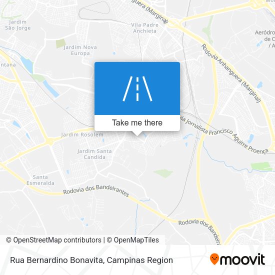 Rua Bernardino Bonavita map