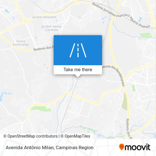 Avenida Antônio Milan map