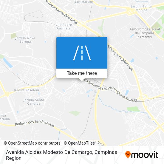Avenida Alcides Modesto De Camargo map