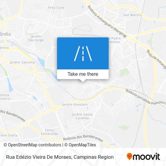 Rua Edézio Vieira De Moraes map