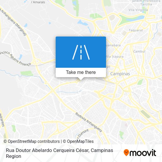 Rua Doutor Abelardo Cerqueira César map