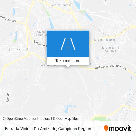 Estrada Vicinal Da Amizade map