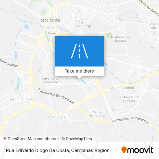 Rua Edivaldo Diogo Da Costa map