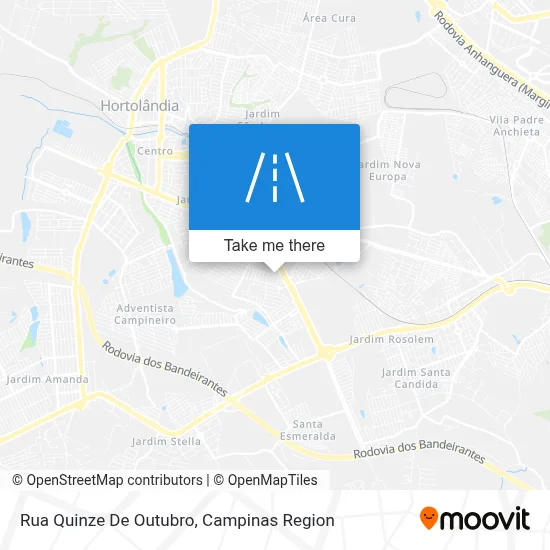 Rua Quinze De Outubro map
