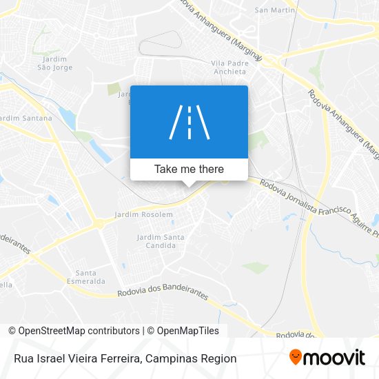 Rua Israel Vieira Ferreira map