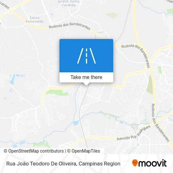 Rua João Teodoro De Oliveira map