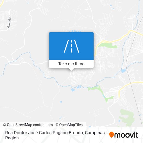 Rua Doutor José Carlos Pagano Brundo map