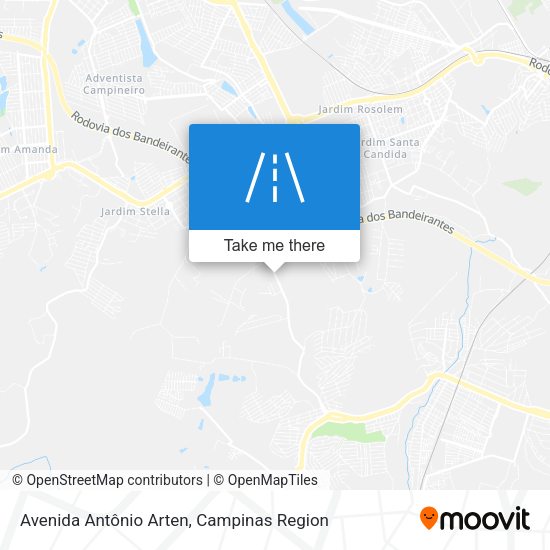 Avenida Antônio Arten map