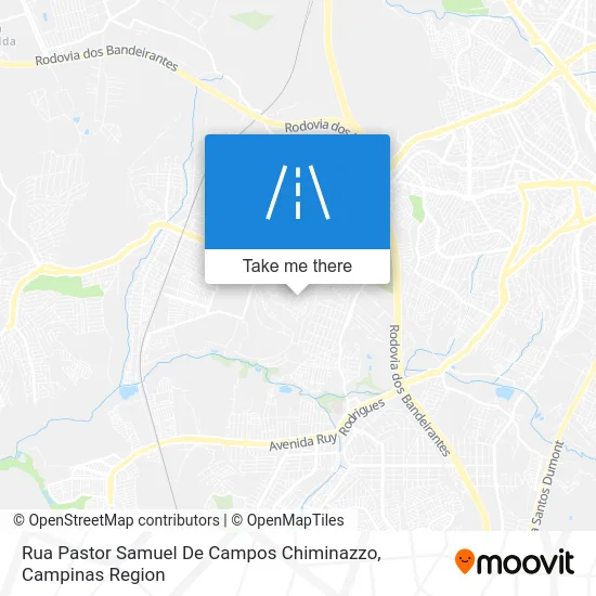 Rua Pastor Samuel De Campos Chiminazzo map