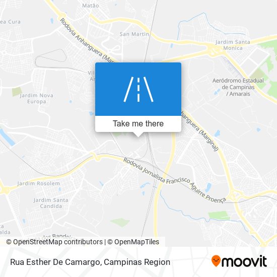 Rua Esther De Camargo map