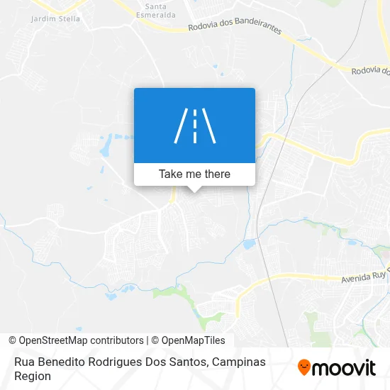 Rua Benedito Rodrigues Dos Santos map