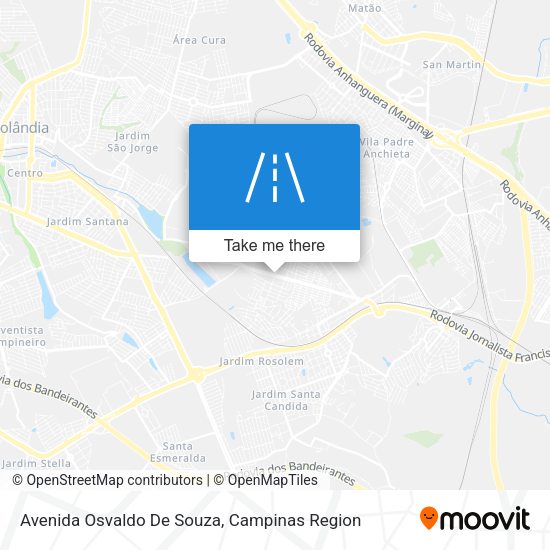 Avenida Osvaldo De Souza map