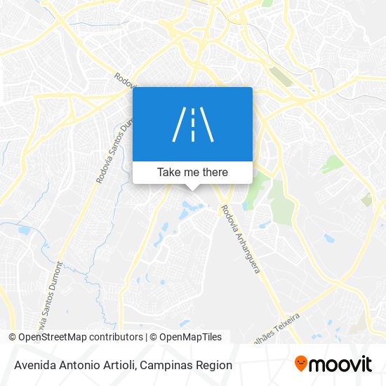 Mapa Avenida Antonio Artioli