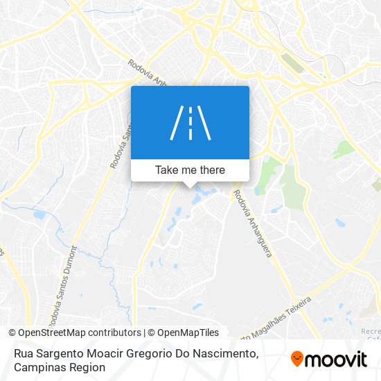 Mapa Rua Sargento Moacir Gregorio Do Nascimento