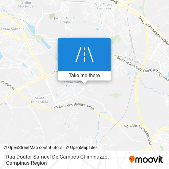 Rua Doutor Samuel De Campos Chiminazzo map