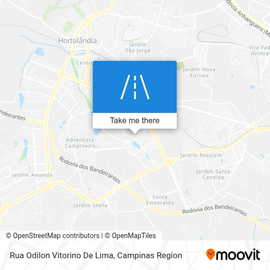Rua Odilon Vitorino De Lima map