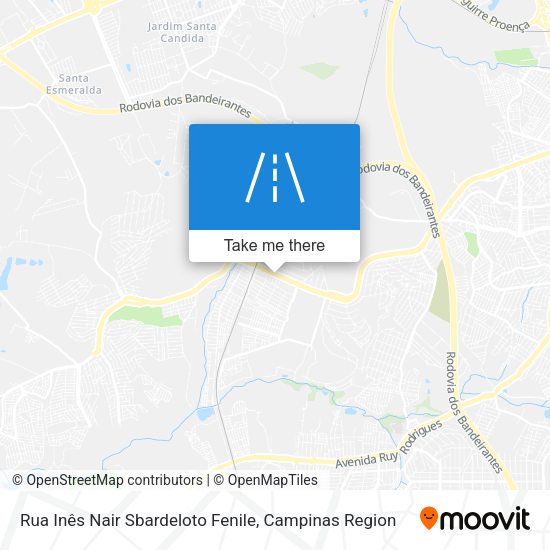 Rua Inês Nair Sbardeloto Fenile map
