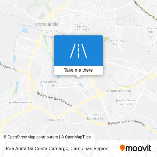 Rua Anita Da Costa Camargo map