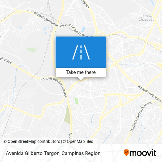 Mapa Avenida Gilberto Targon