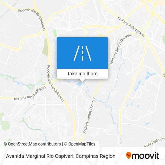 Avenida Marginal Rio Capivari map