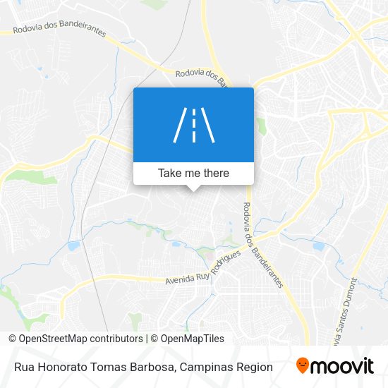Rua Honorato Tomas Barbosa map