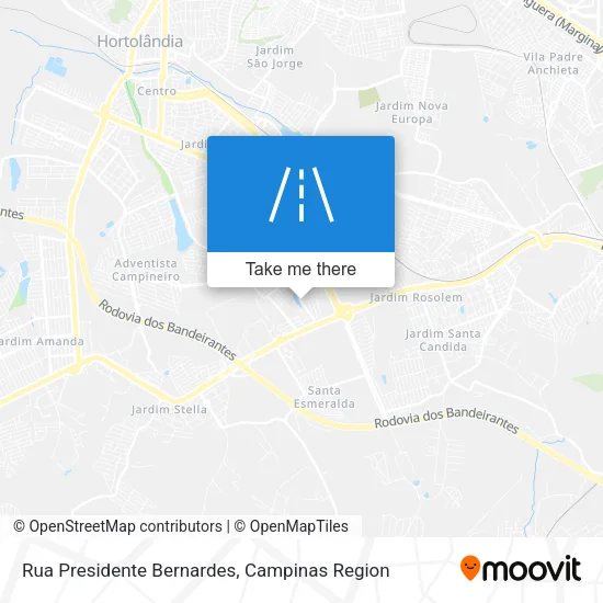 Rua Presidente Bernardes map