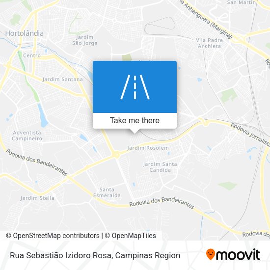 Rua Sebastião Izidoro Rosa map