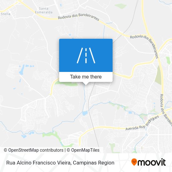 Rua Alcino Francisco Vieira map
