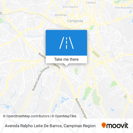 Mapa Avenida Ralpho Leite De Barros