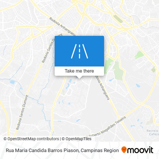 Mapa Rua Maria Candida Barros Piason