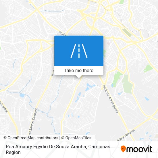 Rua Amaury Egydio De Souza Aranha map