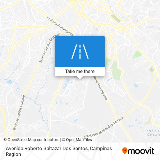 Mapa Avenida Roberto Baltazar Dos Santos