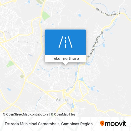 Mapa Estrada Municipal Samambaia